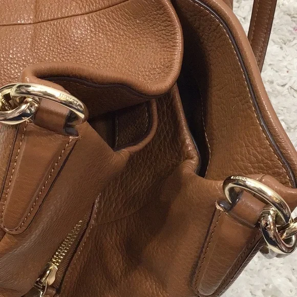 Coach Madison Phoebe cognac shoulder bag